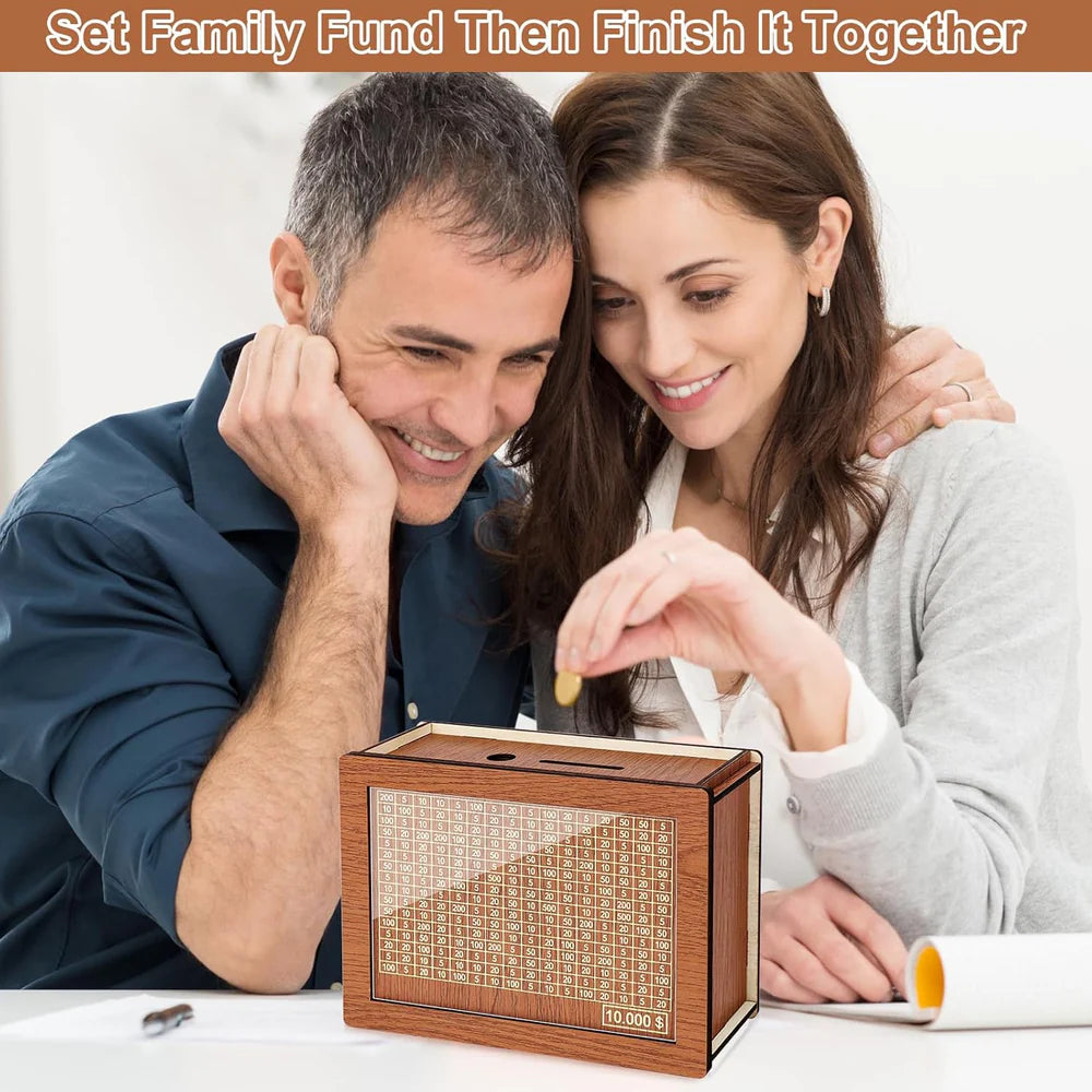 SavRBox | Wooden Money Saving Bank