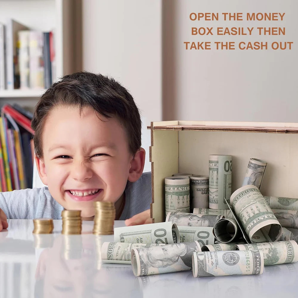 SavRBox | Wooden Money Saving Bank