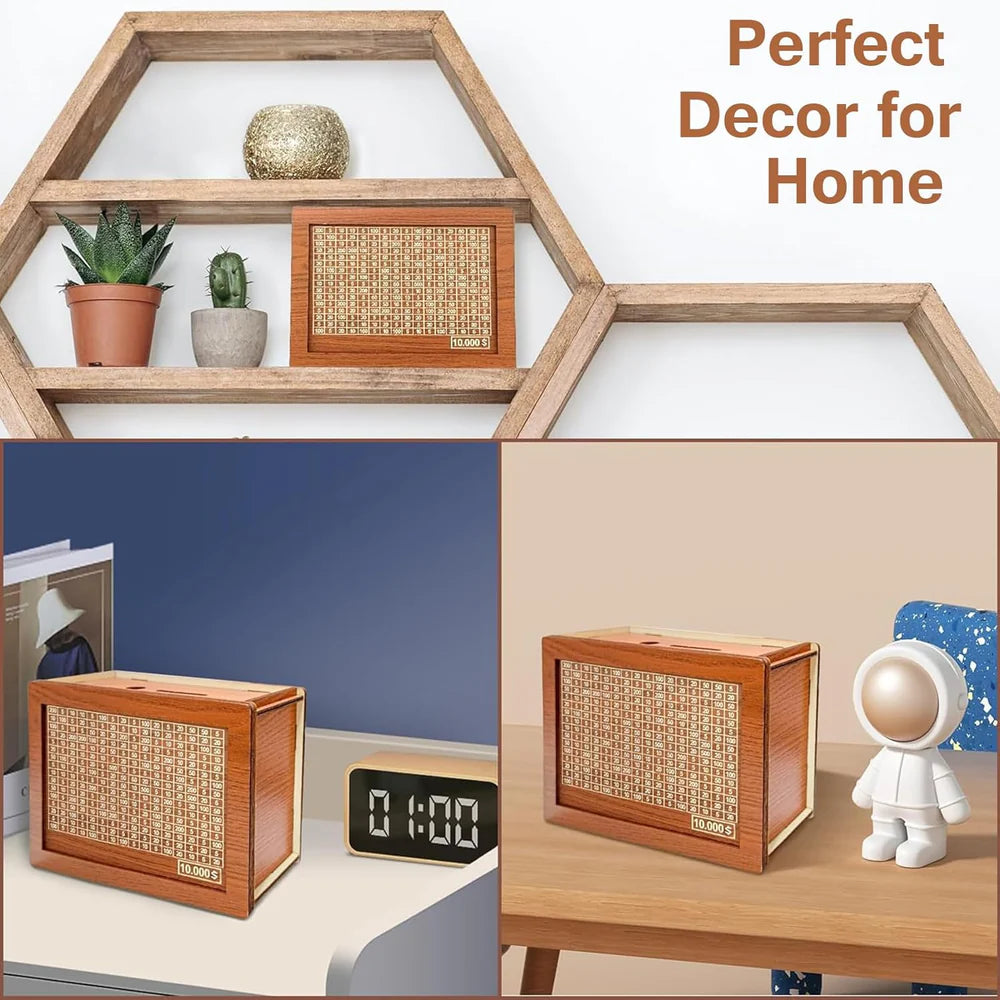 SavRBox | Wooden Money Saving Bank