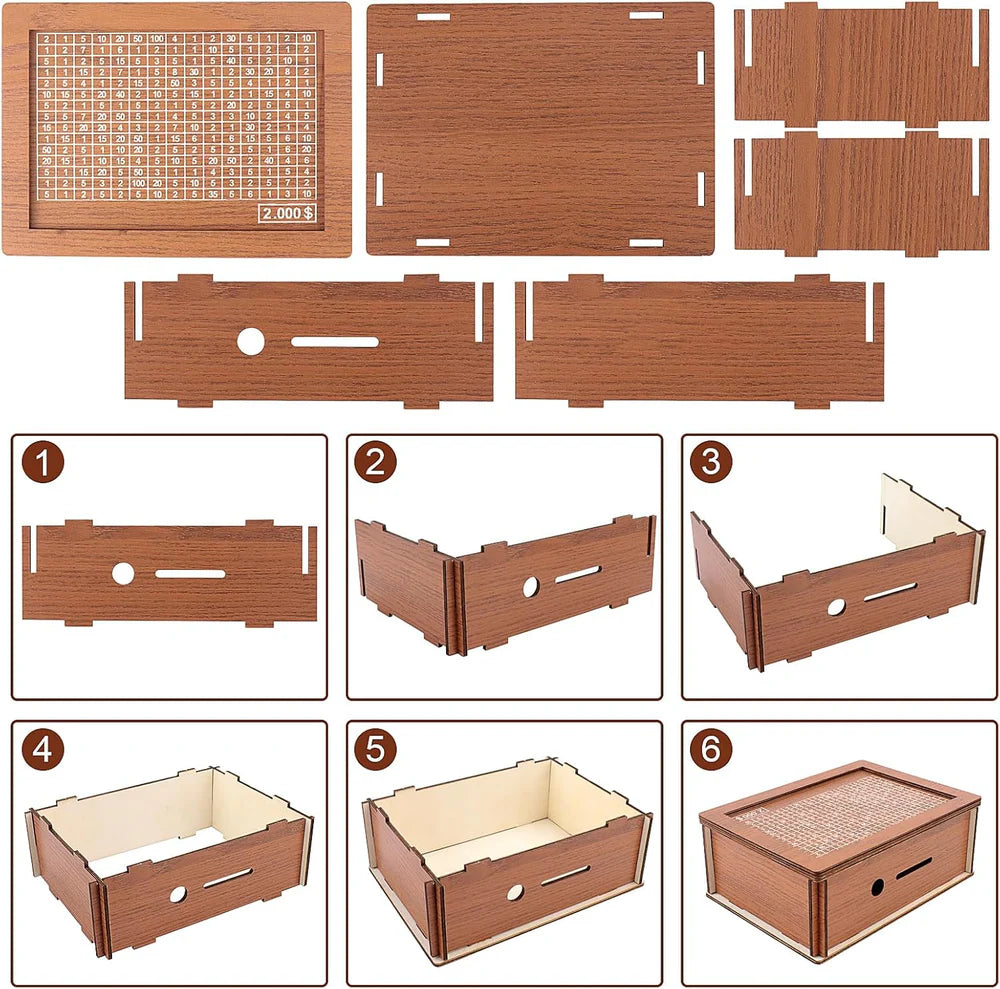 SavRBox | Wooden Money Saving Bank
