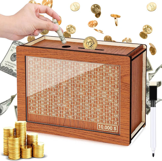 SavRBox | Wooden Money Saving Bank