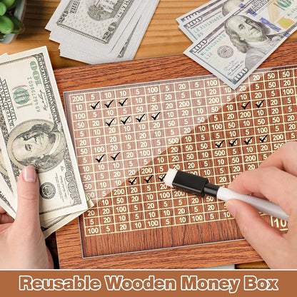 SavRBox | Wooden Money Saving Bank
